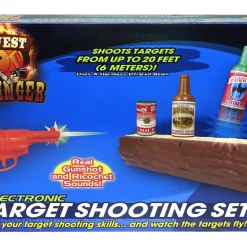 CATCH Home & Garden Virtual Infrared Beam Gun Shooting Cans & Bottles Wild West Target Game Set