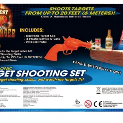 CATCH Home & Garden Virtual Infrared Beam Gun Shooting Cans & Bottles Wild West Target Game Set