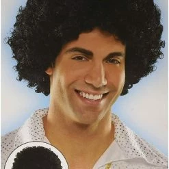 Balloonagencies Mens Ladies Black Funky Afro Wig 1970s 70s Disco Party Costume Wigs