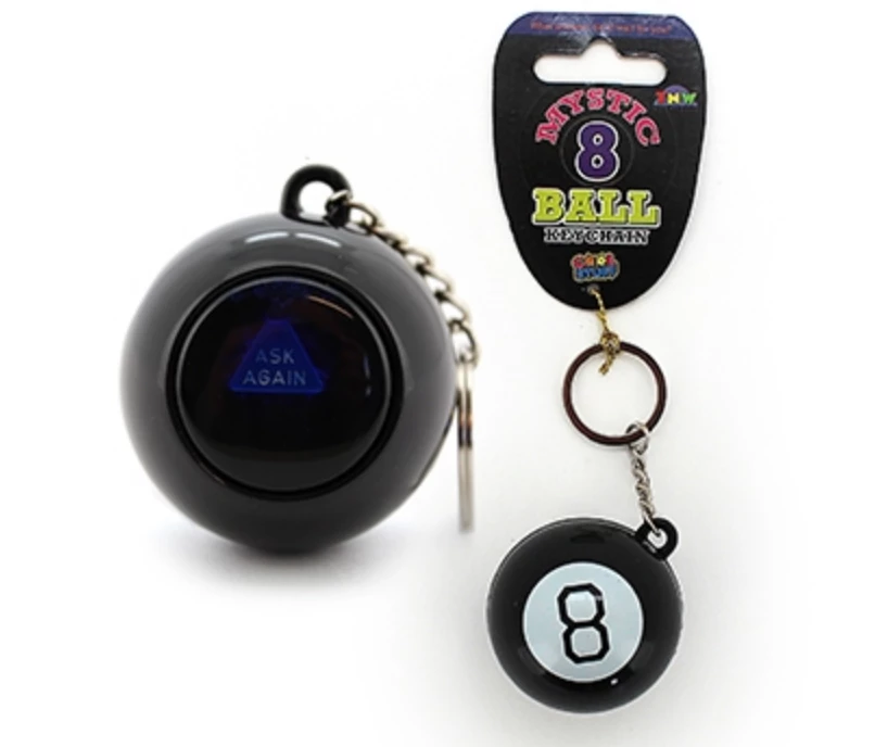 TNW Australia Fortune Teller Magic Black 8 Ball Key Ring Keychain Ask & It Tells Your Future Costume Accessories 1 TNW Australia Fortune Teller Magic Black 8 Ball Key Ring Keychain Ask & It Tells Your Future Costume Accessories