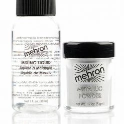 Tomfoolery MEHRON Intense Metals Metallic Powder & Mixing Liquid Face Body Eyeshadow Paint Costume Accessories