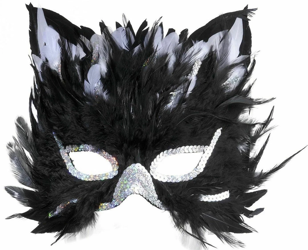 Balloon Agencies Black Feathered Cat Masquerade Mask Costume Accessory Costume Accessories 4 Balloon Agencies Black Feathered Cat Masquerade Mask Costume Accessory Costume Accessories