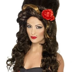 Smiffy's Rehab 60s Amy Winehouse Wig Ladies Costume Wig Wigs