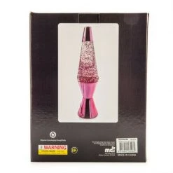 MDI Glitter Lava Lamp Large Motion Rocket Vintage Retro Pink Purple Silver New Home & Garden