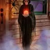 Unbranded Animated Grim Reaper Skeleton & Light Up Crystal Ball 150cm Halloween Prop
