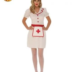 Rubies Ladies Nurse Costume And Headpiece Hat Costumes