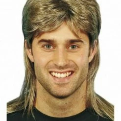Unbranded Wigs Mens Black Blonde Brown Mullet Wig | Bogan 70s 80s Redneck Wig 9 Unbranded Wigs Mens Black Blonde Brown Mullet Wig | Bogan 70s 80s Redneck Wig