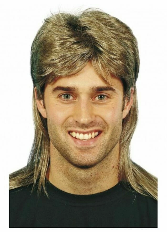 Unbranded Wigs Mens Black Blonde Brown Mullet Wig | Bogan 70s 80s Redneck Wig 5 Unbranded Wigs Mens Black Blonde Brown Mullet Wig | Bogan 70s 80s Redneck Wig
