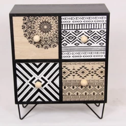 MAL Aztec Art Boho Mandala 4 Draw Chest Jewellery Box Trinket Box Home Decor