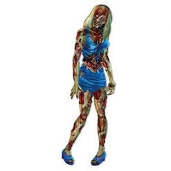 Balloon Agencies Jointed Zombie Girl Cutout Halloween Party Decoration Halloween Props/Decoration