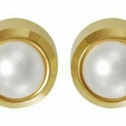 AliExpress Gold Birthstone Stud Earrings Sensitive Ears Stainless Steel Bezel Settings Pear
