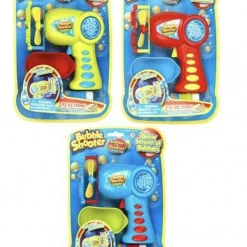 JACK BUBBLE BLOWER SHOOTER GUN & Solution Battery Operated Blows 1000s Of Bubbles