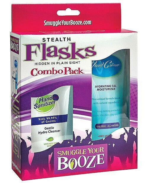 Tomfoolery Smuggle Your Booze Creme/Hand Sanitizer Hidden Flask Combo Pack With Funnel Health & Beauty 1 Tomfoolery Smuggle Your Booze Creme/Hand Sanitizer Hidden Flask Combo Pack With Funnel Health & Beauty