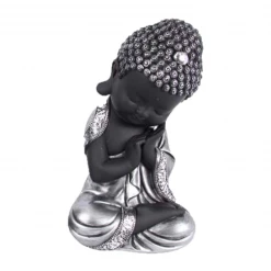 MALMAR Home & Garden Set Of 3 Stunning 20cm Buddha Figurines Ornament Statue - Zen Buddhas