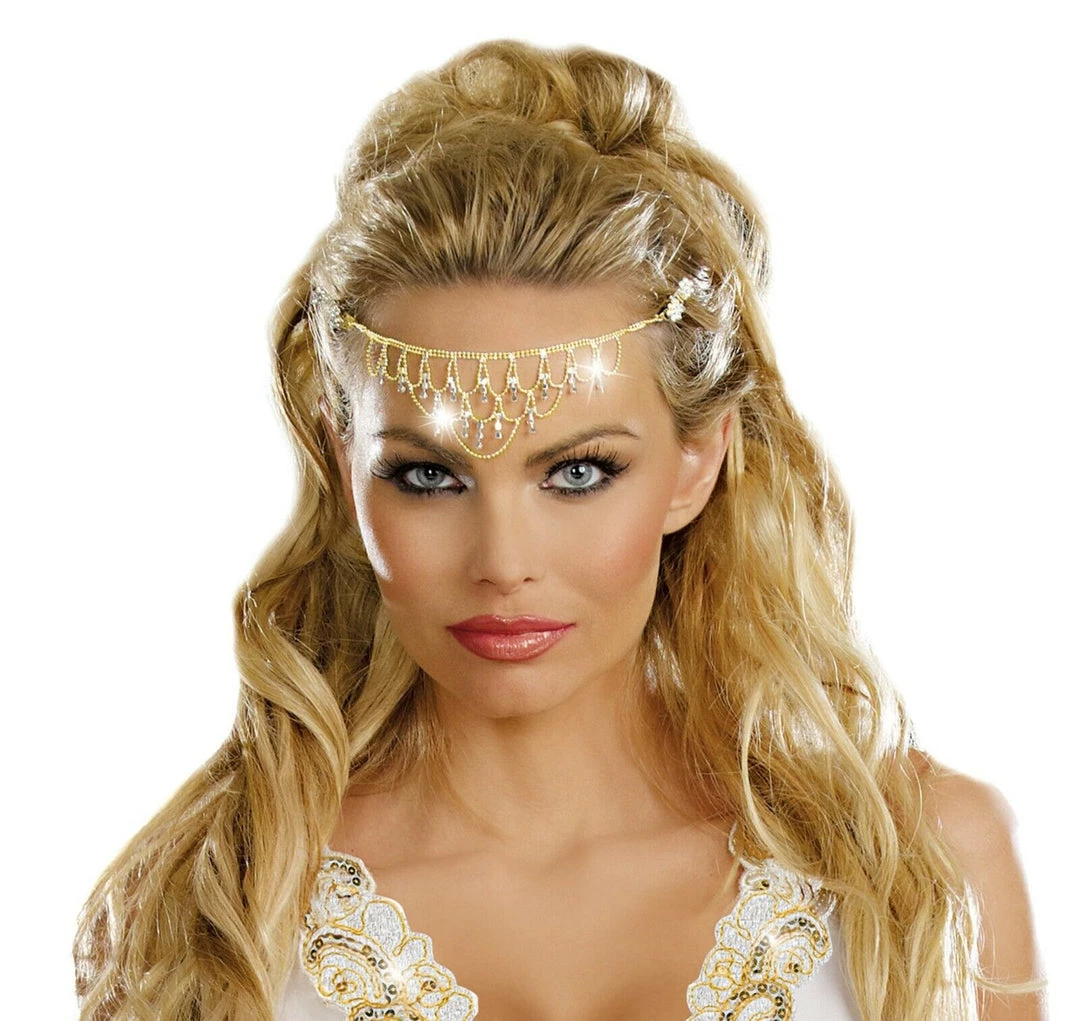 Unbranded Gold Dripping Rubies Glittering Rhinestones Goddess Ladies Headpiece Costume Accessories 2 Unbranded Gold Dripping Rubies Glittering Rhinestones Goddess Ladies Headpiece Costume Accessories