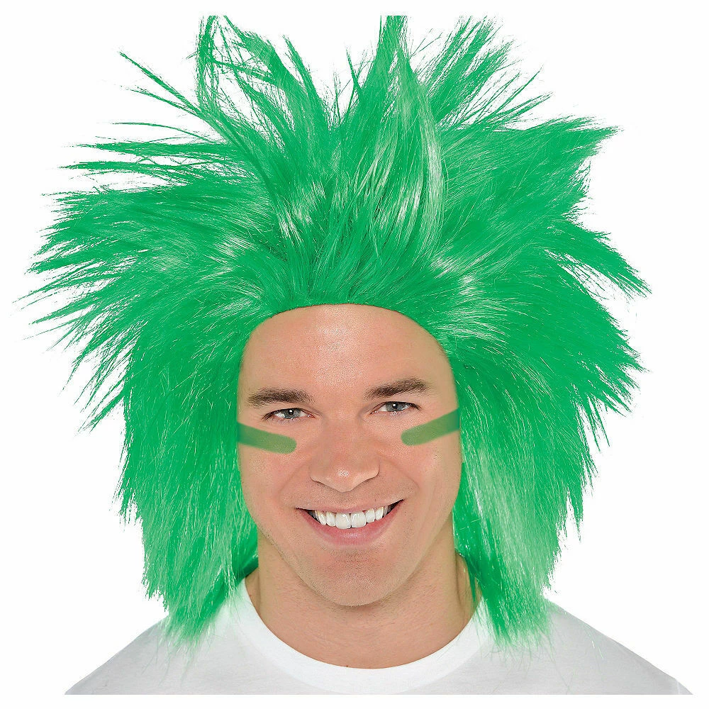Balloon Agencies St Patricks Day Irish Green Crazy Spikey Wig Ladies Mens Costume Accessory 2 Balloon Agencies St Patricks Day Irish Green Crazy Spikey Wig Ladies Mens Costume Accessory
