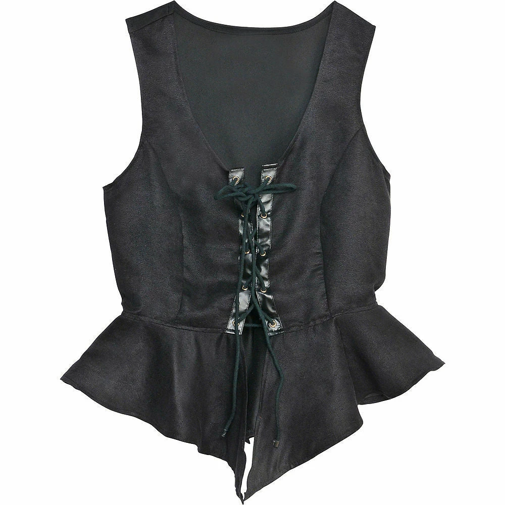 Balloon Agencies Costumes Black Pirate Vest Ladies Costume 2 Balloon Agencies Costumes Black Pirate Vest Ladies Costume