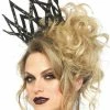 Leg Avenue Evil Queen Crown Metallic Black Lace Costume Accessory Costume Accessories