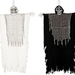 Balloon Agencies Halloween Props/Decoration Black White 48 Inches Hanging Reaper Halloween Decoration Horror Party Prop