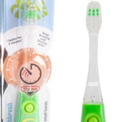 MDI Australia Green Dinosaur Light Up Toothbrush Kids For Ages 3+ Flashes For 2 Minutes Teeth Health & Beauty