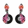 Balloon Agencies 1950s Rock N Roll Record Earrings Costume Accessory