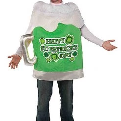 Rubies Deerfield Happy St Patricks Day Irish Beer Mug Funny Adult Mens Costume Men's Costume
