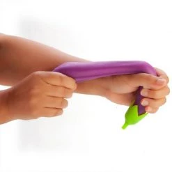 MDI Health & Beauty Eggplant Jelly Squishy Squeeze Dough Stress Ball Anxiety Stress Autism FidgetToy