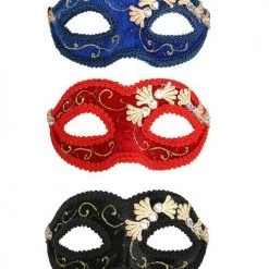 Tomfoolery Coco Velvet Costume Masquerade Eye Mask
