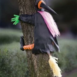 Unbranded Halloween Props/Decoration Betty Bash Crashing Witch Into Tree Halloween Decoration Prop