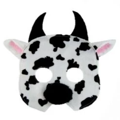 Sweidas Costume Accessories Plush Animal Mask Costume Accessory | Bear Cat Chicken Cow Lion Panda Pig