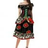 Interalia Day Of The Dead Mexican Senorita Gothis Halloween Ladies Costume