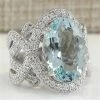 Unbranded Crystal Cubic Zirconia Silver Ring Fashion Ladies Dress Ring Fashion Jewelry