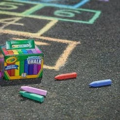 Home & Garden Crayola Washable Sidewalk Chalk 48 Pack - Bright Colours - Creative Outdoor Art