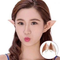 JD Party Costume Accessories Fake False Pixie Elf Fairy Hobbit Pointed Long Ears Tips Cover 10cm Tall