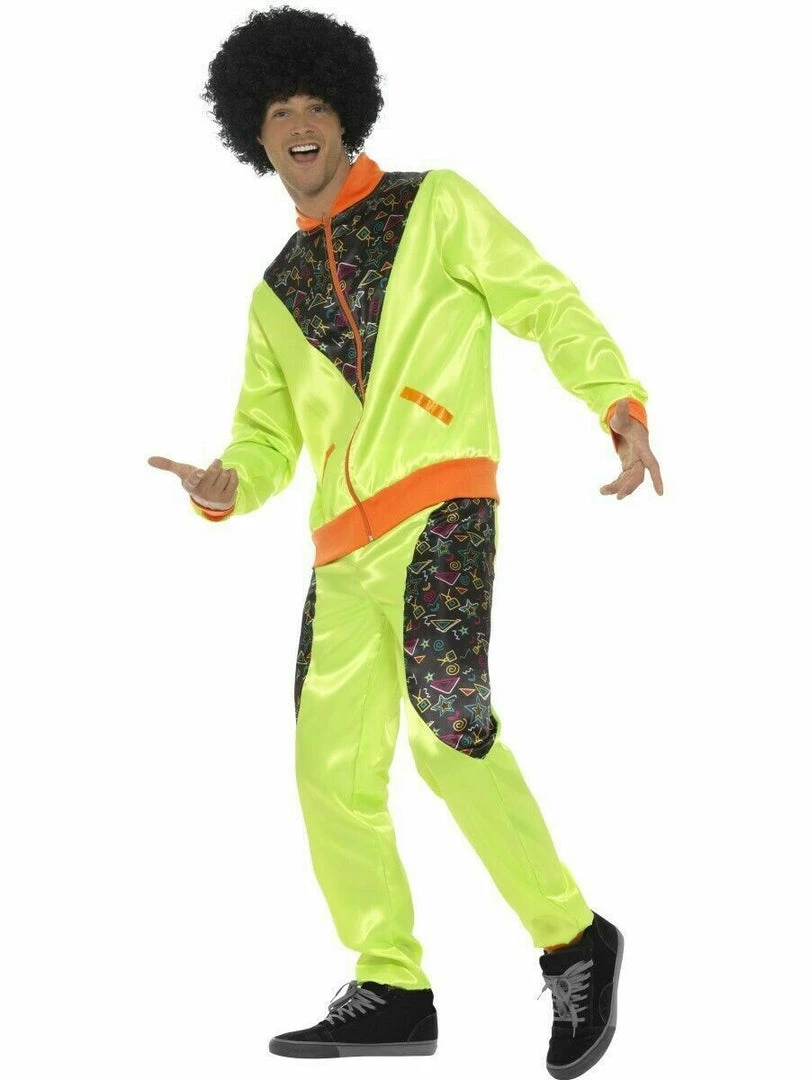 Smiffys Costumes Neon 90s 80s Height Of Fashion Shell Suit Tracksuit Mens Ladies Costume 13 Smiffys Costumes Neon 90s 80s Height Of Fashion Shell Suit Tracksuit Mens Ladies Costume