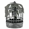 Unbranded 30cm Animated Talking Parrot Skeleton In Cage Halloween Prop Motion Activated