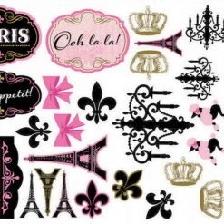 Balloon Agencies Day In Paris Mega Value Pack Cutouts Party Decorations