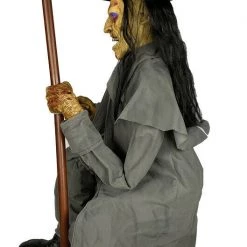 Morris Halloween Props/Decoration Animated Crouching Grave Digger Halloween Decoration Prop
