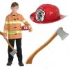 Balloon Agencies Firefighter Jacket Red Hat And Plastic Axe Boys Costume