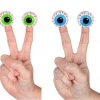 WILLVAL 3 X Coloured Eyeball Finger Puppets Eyes On Your Fingers Halloween Party Joke Halloween Costumes