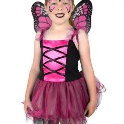 Tomfoolery Butterfly Fairy Dress And Wings Size Medium 6-8 Girls Costume