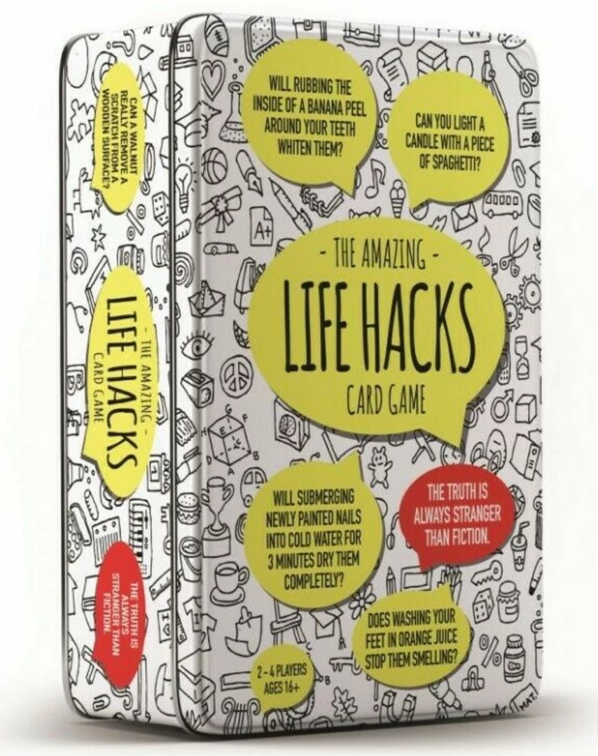 ABT The Amazing Life Hacks Card Game In A Tin 16+ Years Truth & Challenge Game 1 ABT The Amazing Life Hacks Card Game In A Tin 16+ Years Truth & Challenge Game