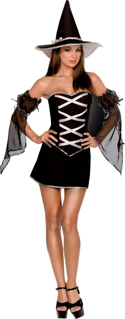 Unbranded Halloween Costumes Reversible White/Black Which Witch Ladies Halloween Costume 3 Unbranded Halloween Costumes Reversible White/Black Which Witch Ladies Halloween Costume