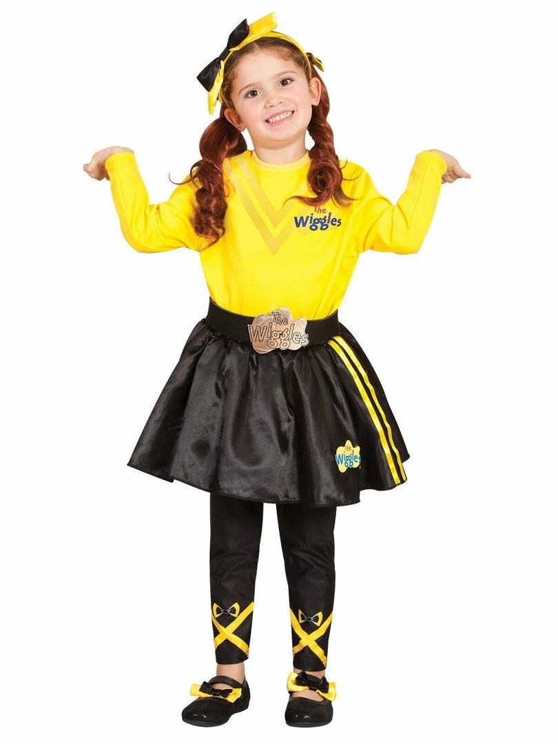 Rubie's Yellow Wiggle Emma Ballerina Tutu Skirt Footless Tights Jumper Wiggles Costume 15 Rubie's Yellow Wiggle Emma Ballerina Tutu Skirt Footless Tights Jumper Wiggles Costume