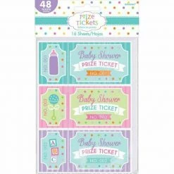 Balloon Agencies BABY SHOWER GAME 48 Prize Raffle Tickets Activity Game Party Supplies