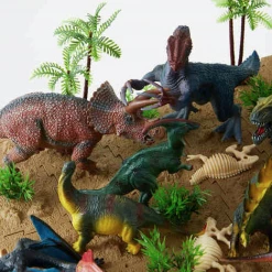 Kmart 62 Piece Prehistoric Kingdom Of Dinosaurs Adventure Kids Toy Play Set Figures Home & Garden