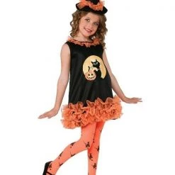 Rubie's Orange Purple Tutu Witch Book Week Halloween Girls Costume