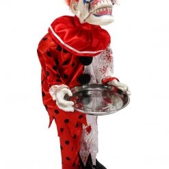 Kmart 95cm Animated Talking Light Up Eyes Pennywise Clown Halloween Prop Halloween Props/Decoration