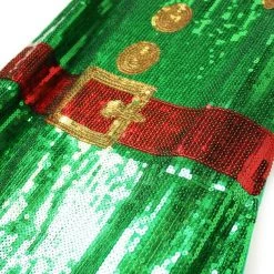 Unbranded Santa's Little Helper Christmas Elf Sequin Dress Ladies Costume Christmas Adult Costumes 8 Unbranded Santa's Little Helper Christmas Elf Sequin Dress Ladies Costume Christmas Adult Costumes