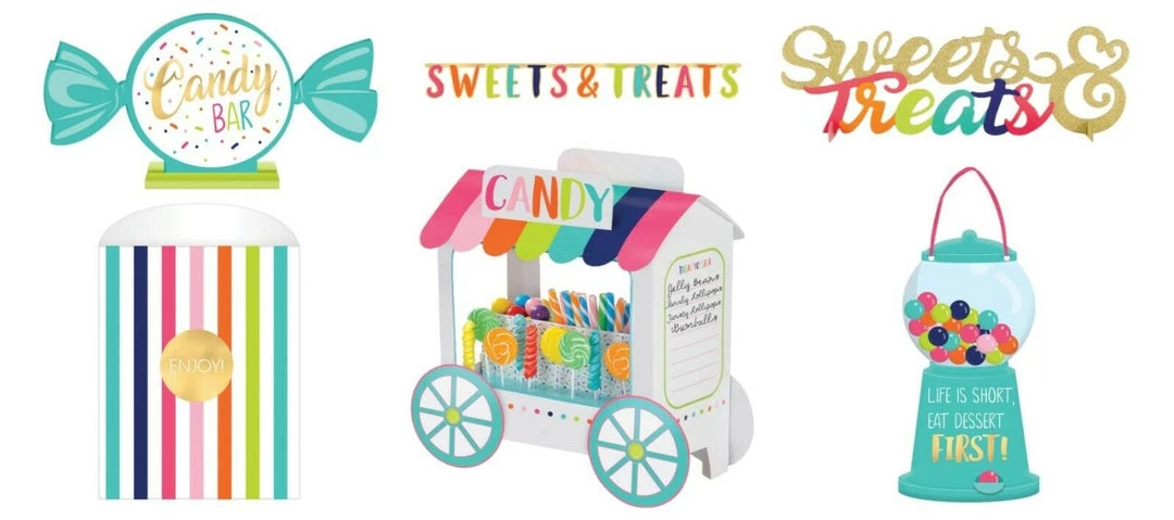 Unbranded Party Supplies Sweat & Treats Candy Buffet Stand Sign Banner Party Decoration 1 Unbranded Party Supplies Sweat & Treats Candy Buffet Stand Sign Banner Party Decoration